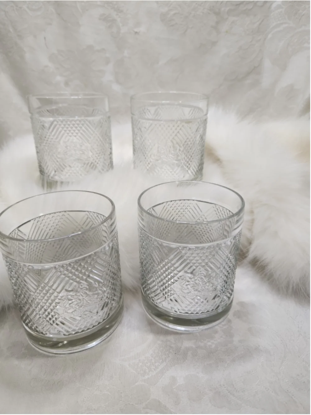 Ralph Lauren Safari Signature Collection Lion Crest Glasses Set of 4,NO BOX